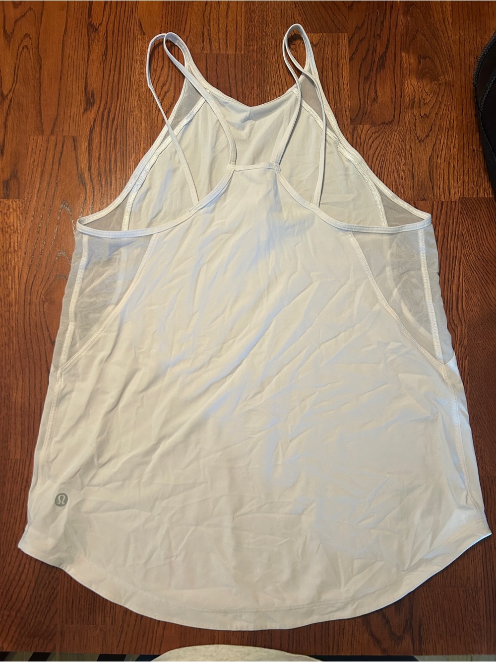 lululemon athletica White Mesh-Back Tank Top